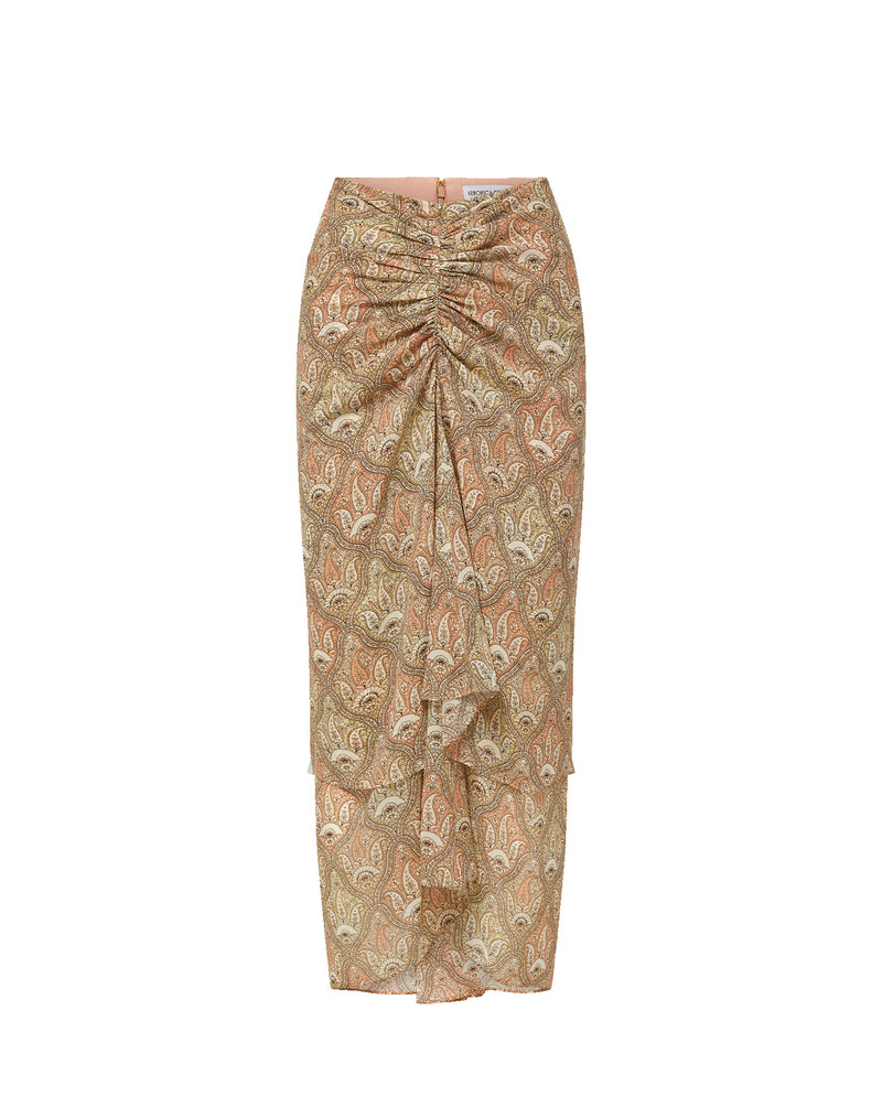 SIRA SILK MIDI SKIRT 1