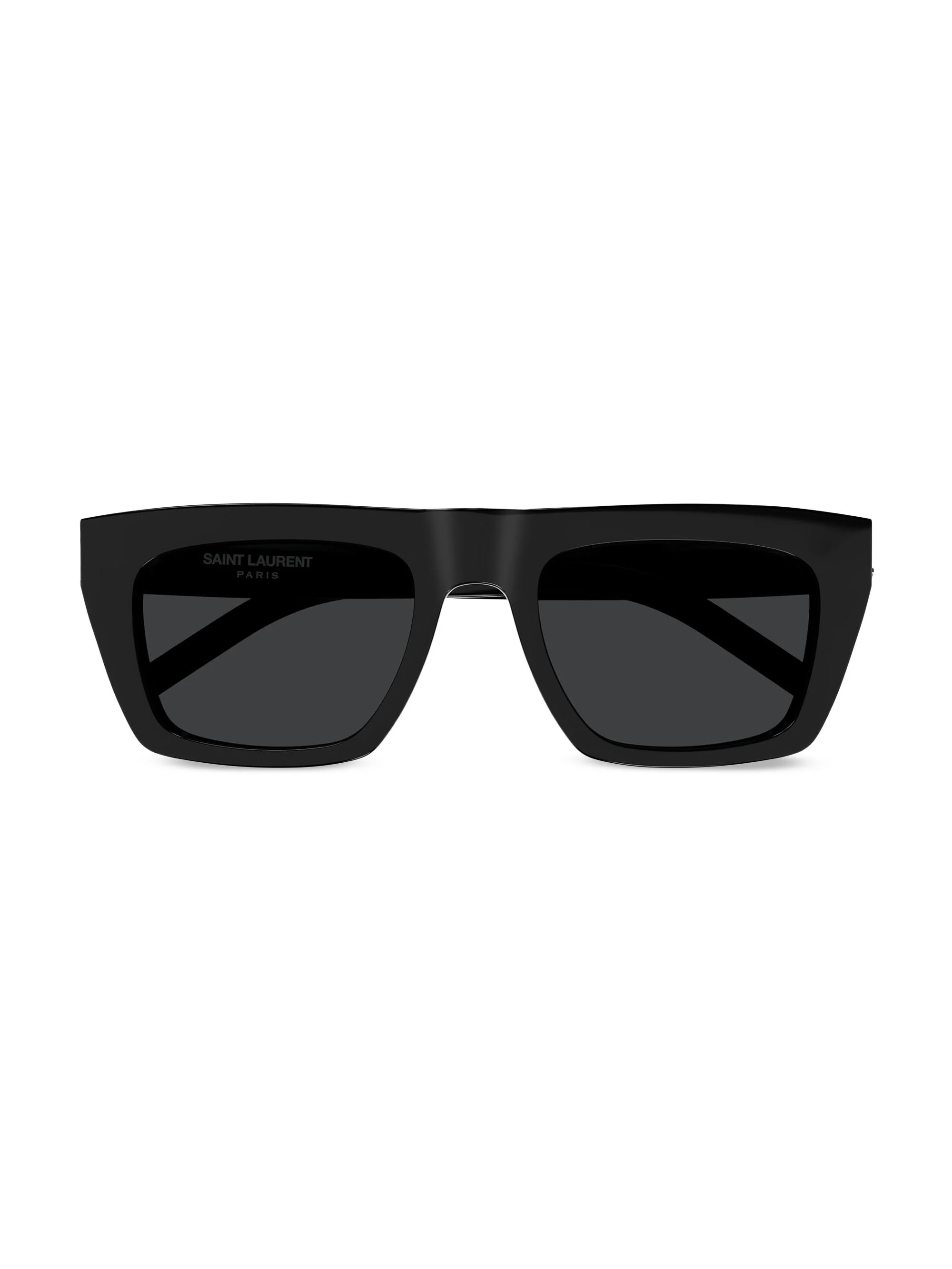Women's Monogram Hinge 52MM Acetate Square Sunglasses - Black Dark Grey - 1