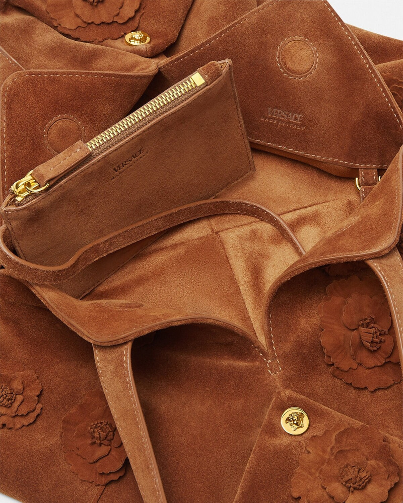 Floral Protea Suede Shoulder Bag 5