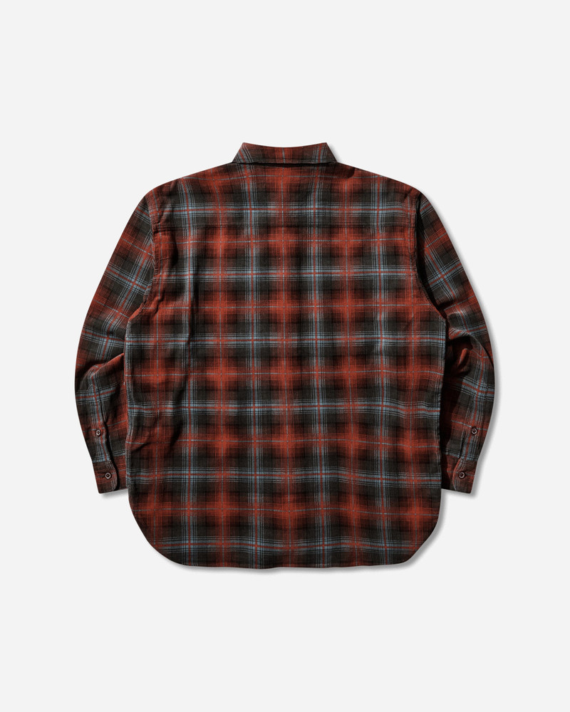 NEIGHBORHOOD Men's Corduroy Check Longsleeve Shirt Red outlook