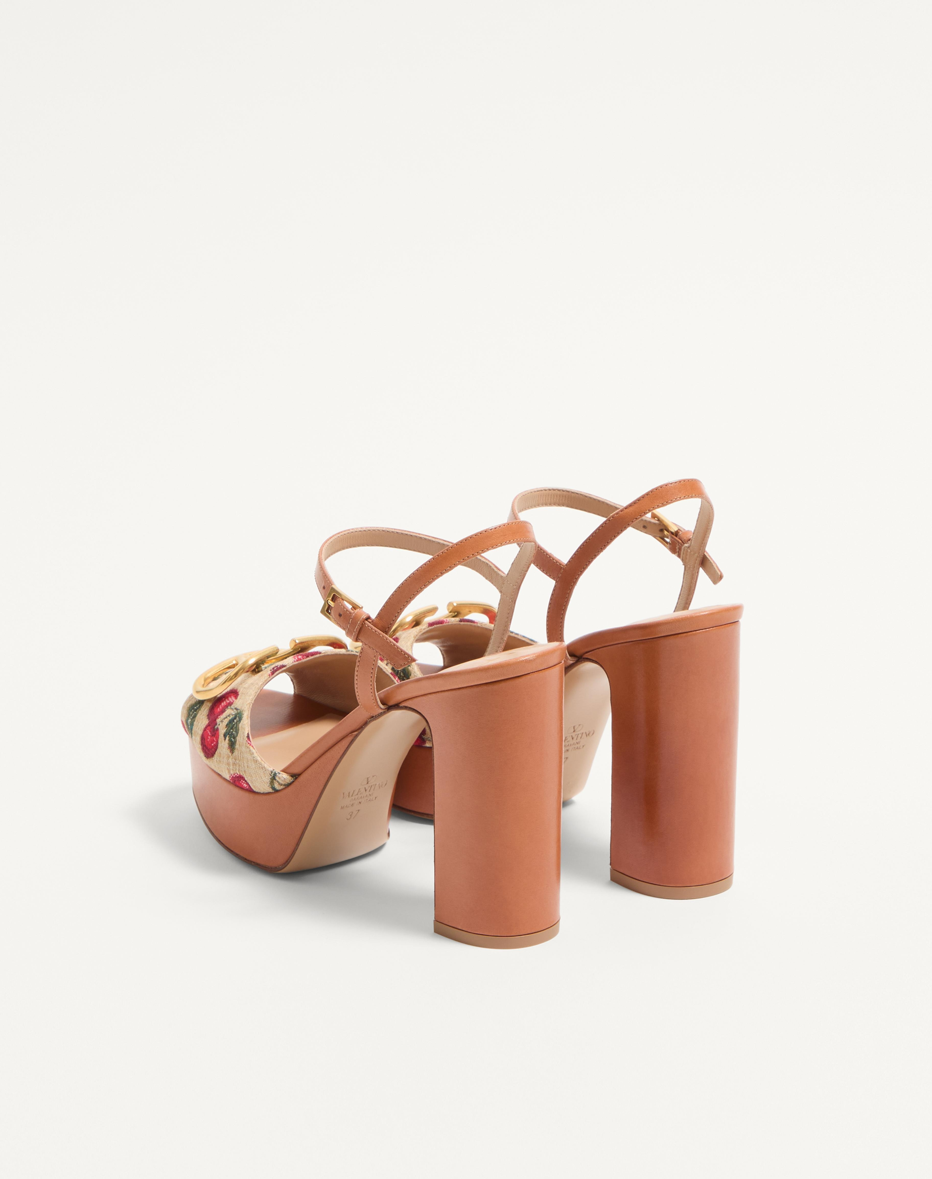 VLOGO SIGNATURE CHERRYFIC PLATFORM SANDAL 115MM - 5