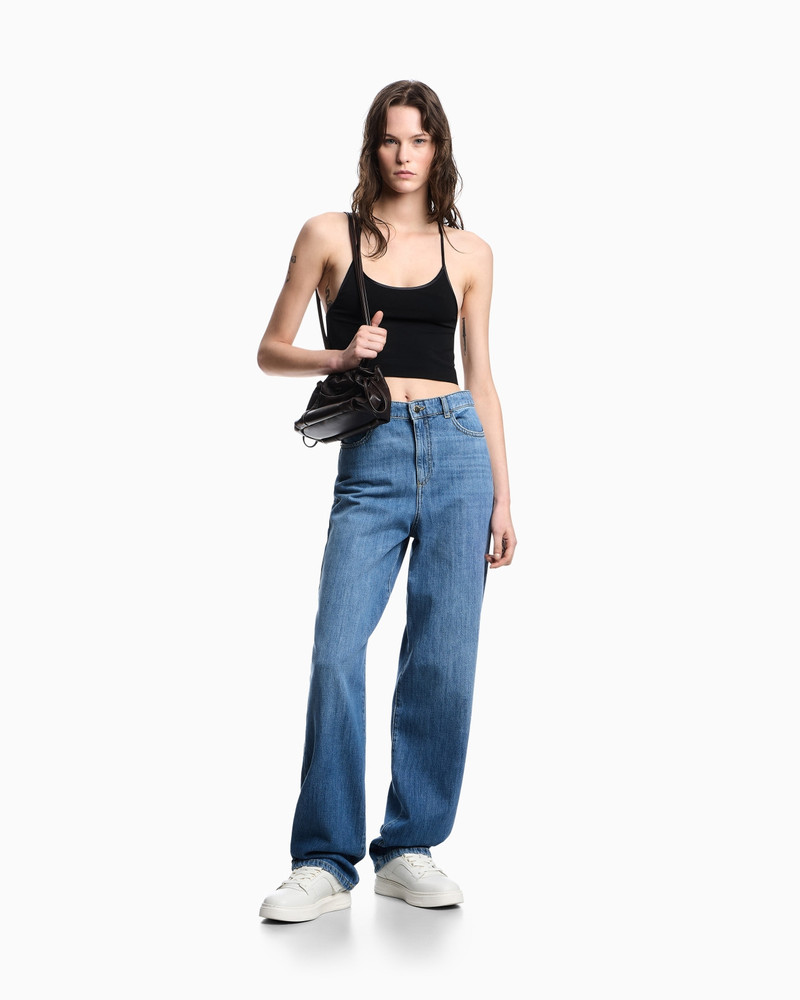 J4B MID/HIGH-RISE STRAIGHT-LEG, DENIM JEANS 2