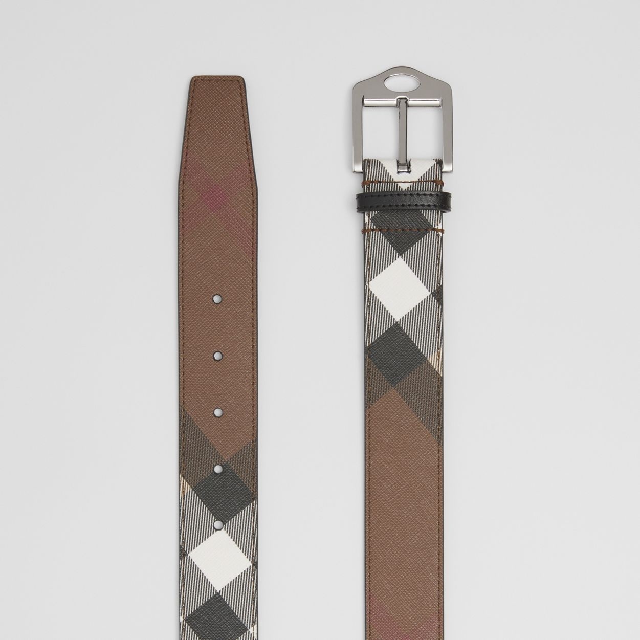 Cut-out Detail Check Belt - 6