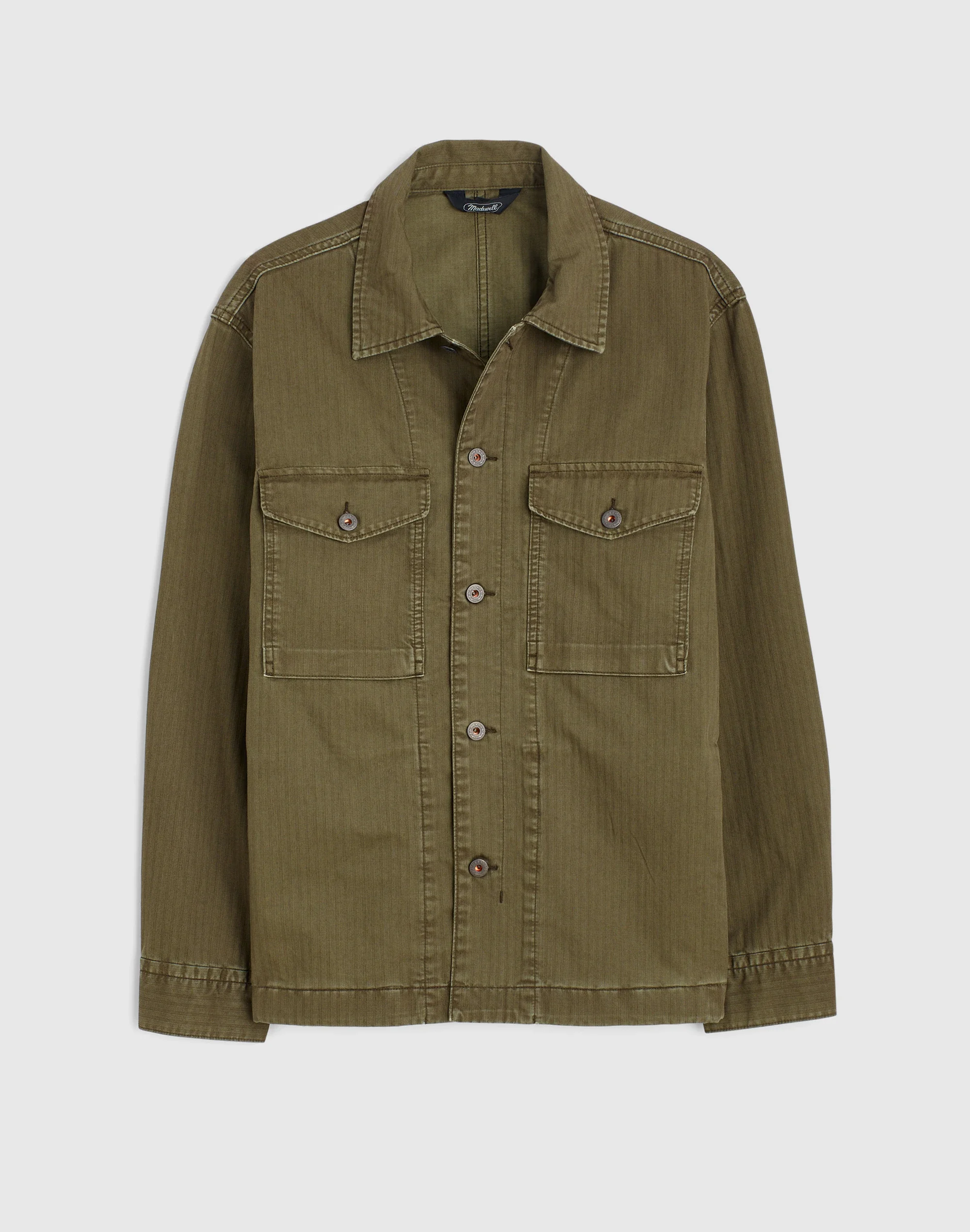 Herringbone Shirt-Jacket - 1