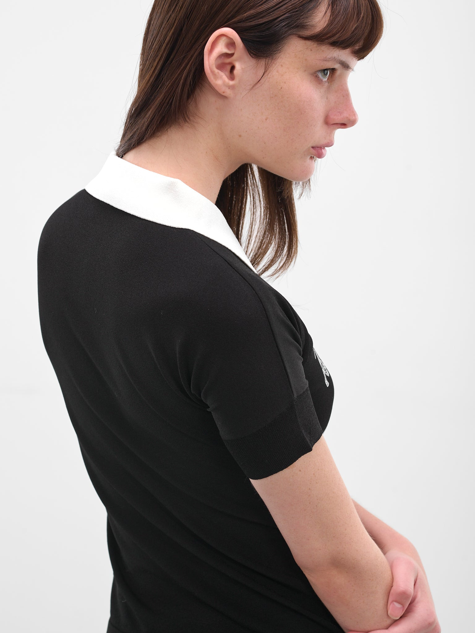 Logo Graphic Contrast Polo Shirt - 4