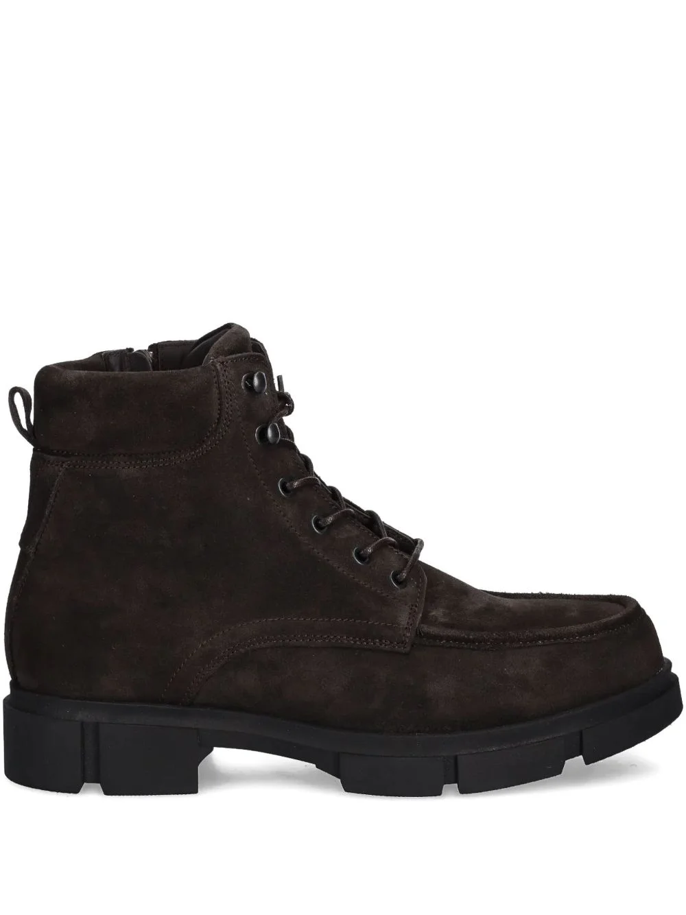 lace-up zipped boots - 1