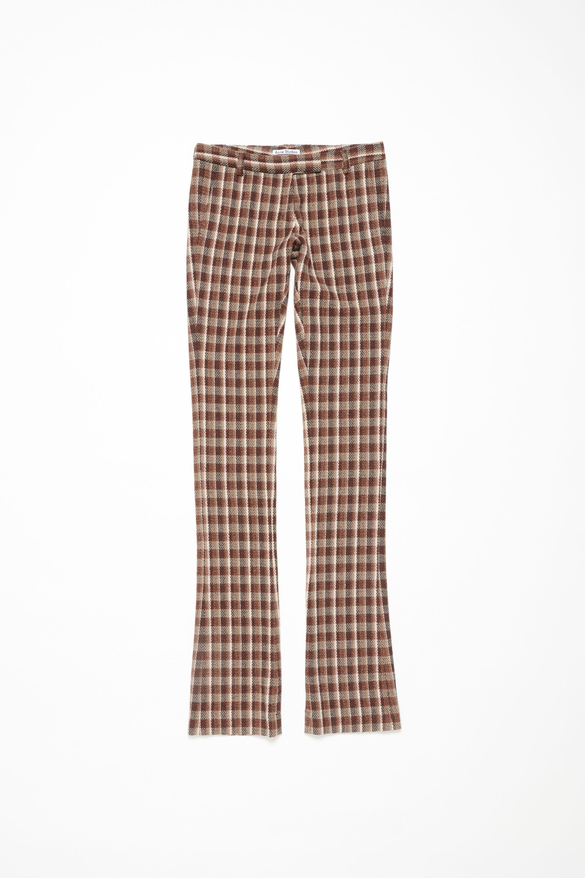 Check tailored trousers - Beige/brown - 6