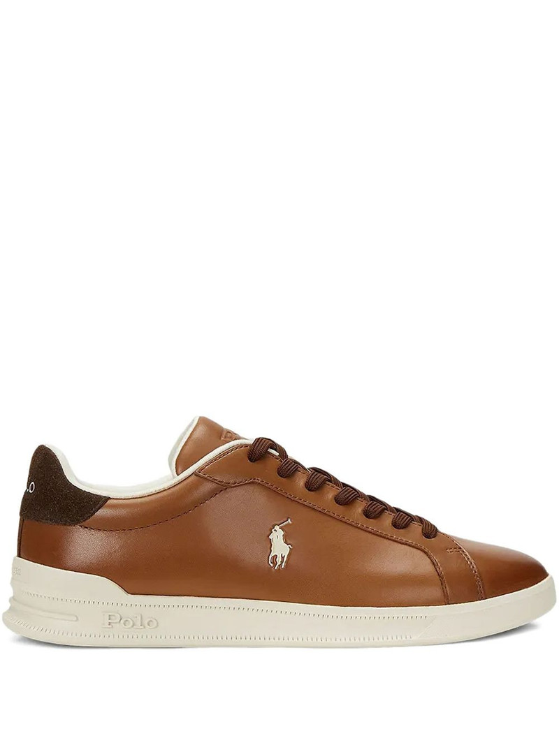 logo-embroidered sneakers 1