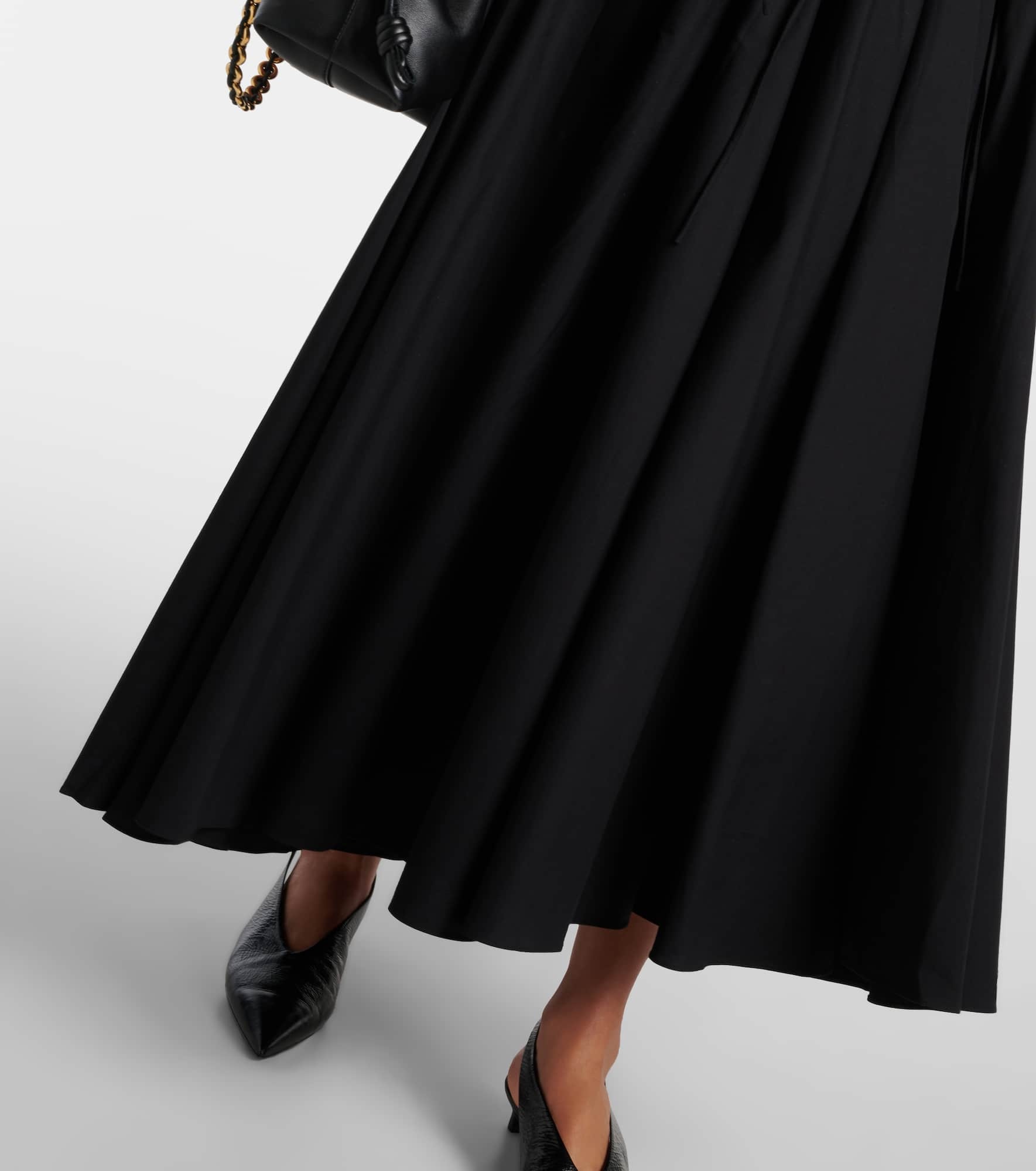Ceres gathered cotton midi dress - 5