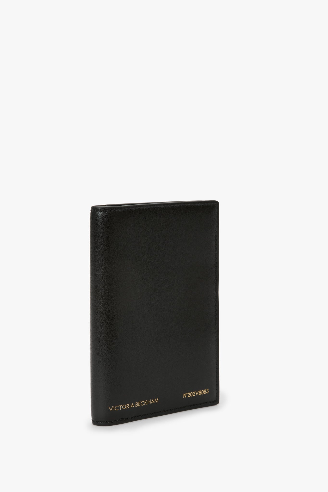 Passport Holder In Black Smooth Leather - 2