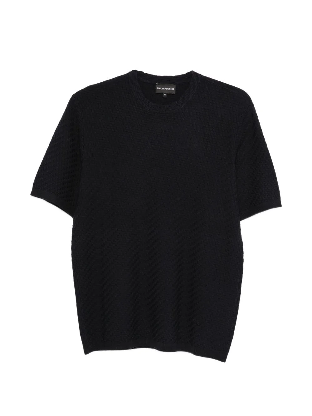 textured T-shirt - 1