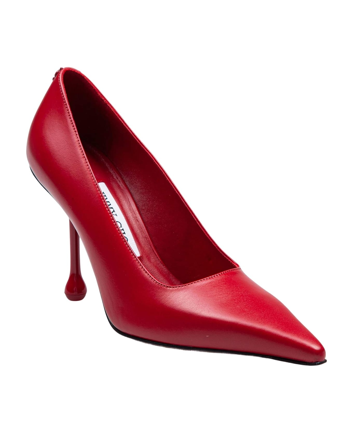 Ruby Red Leather Décolleté - 2
