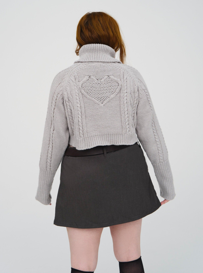 Vera Cropped Cut Out Sweater 3