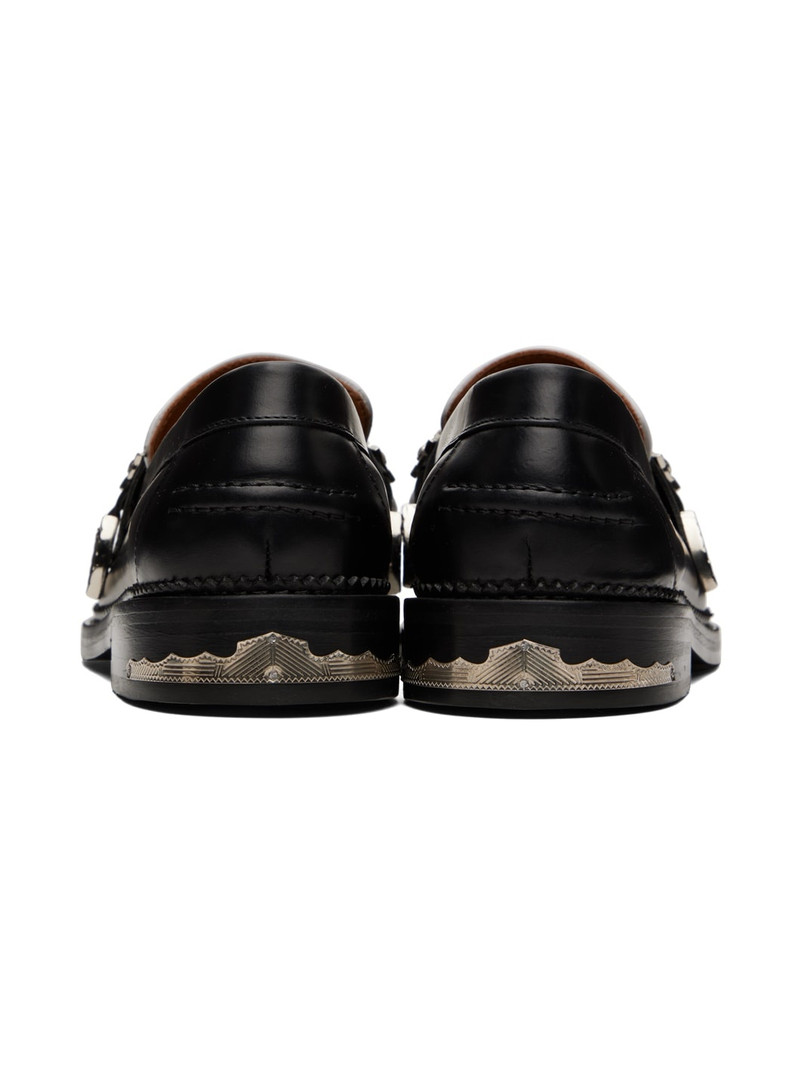SSENSE Exclusive Black & White Hard Loafers 2