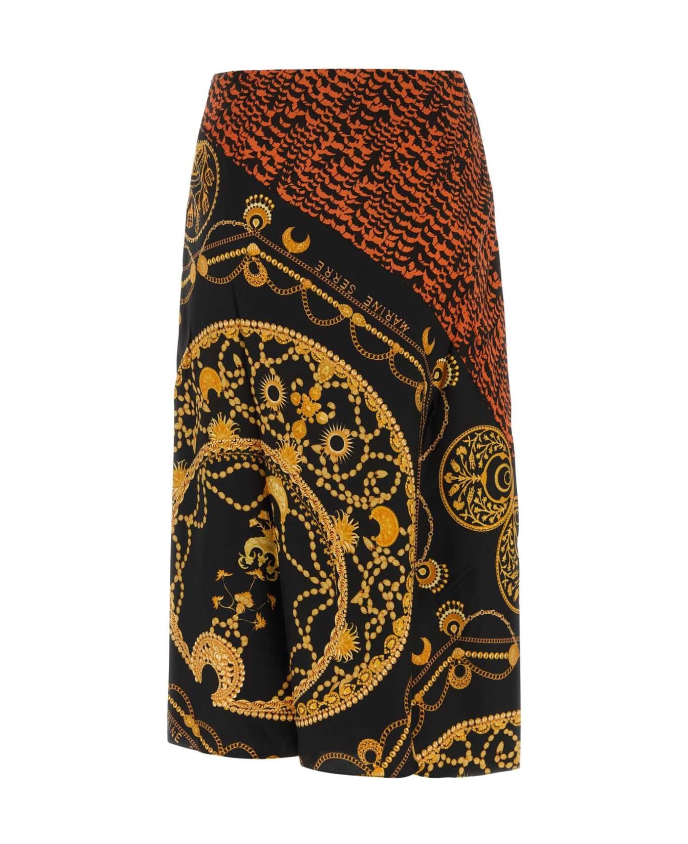Printed Satin Skirt - 2