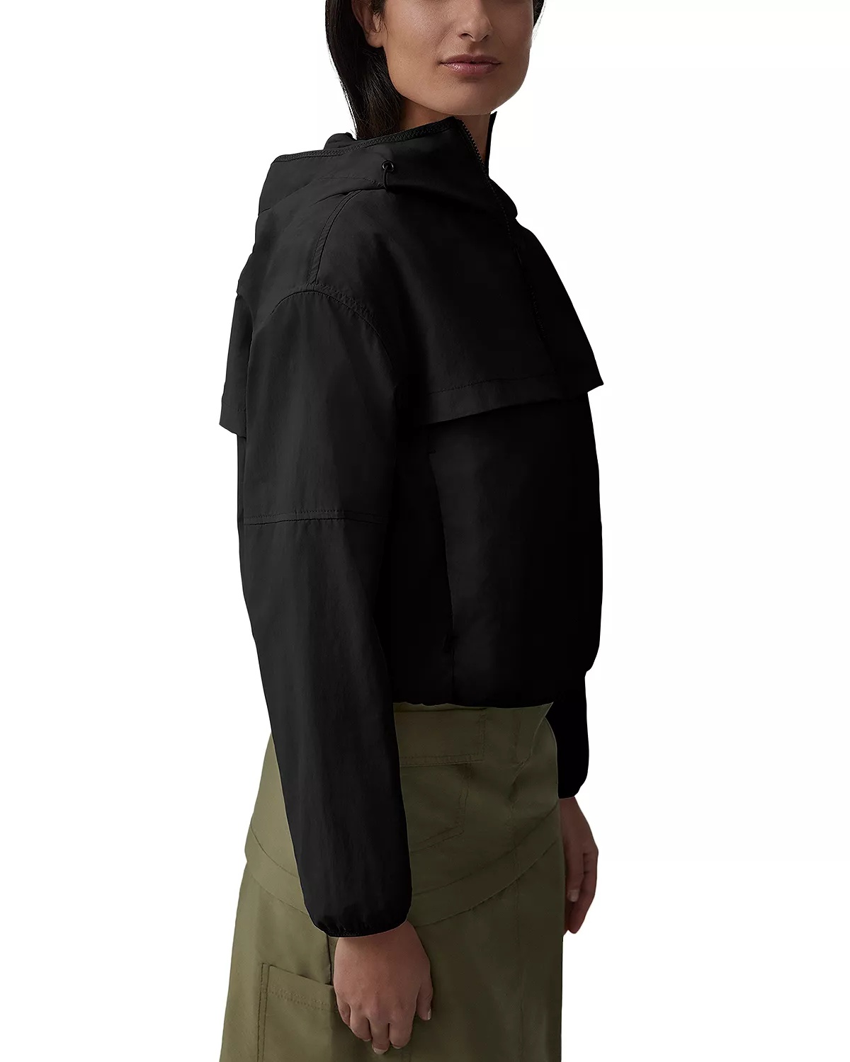 Black Label Sinclair Hooded Cropped Jacket - 4
