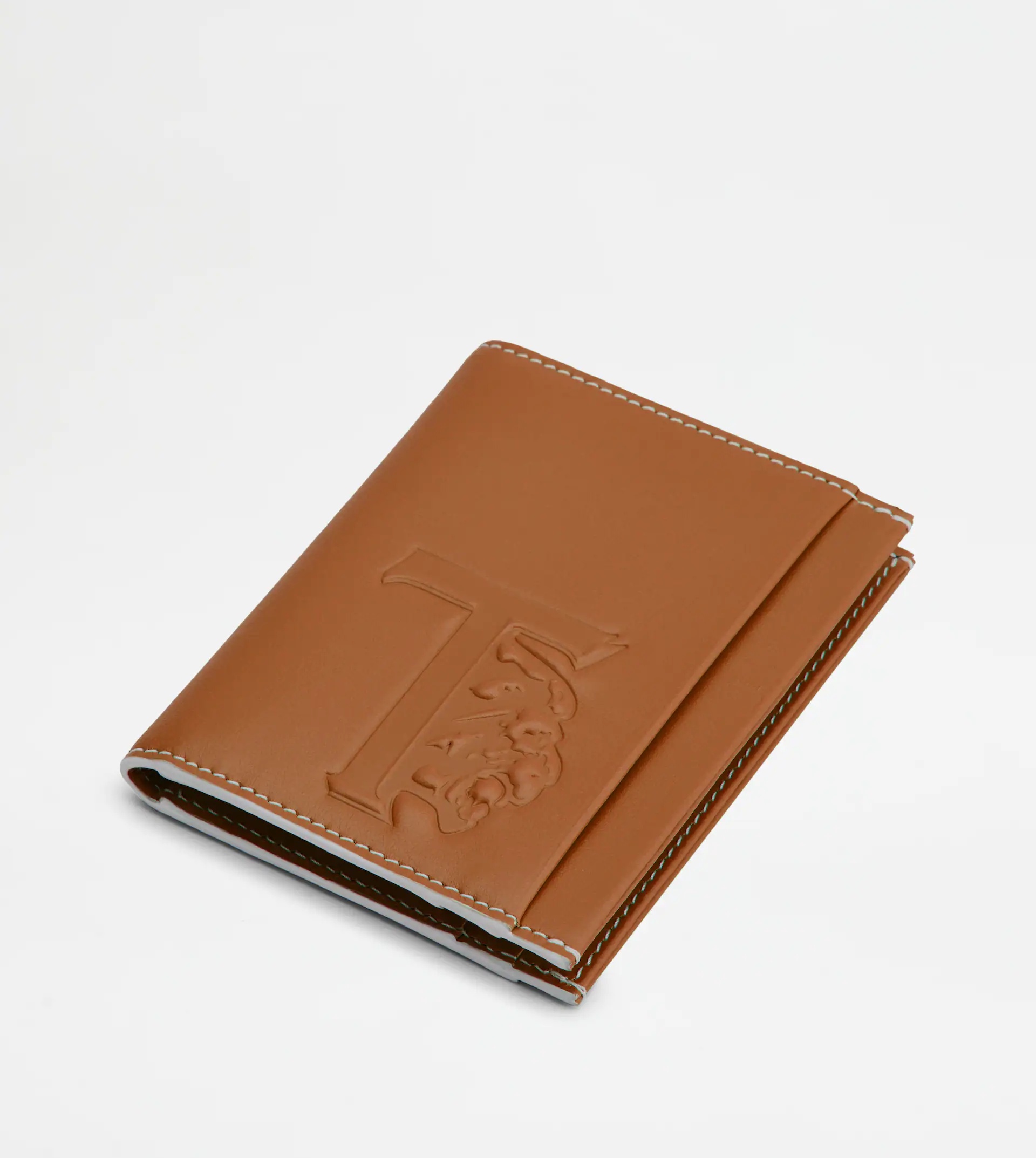 WALLET IN LEATHER - BROWN - 4