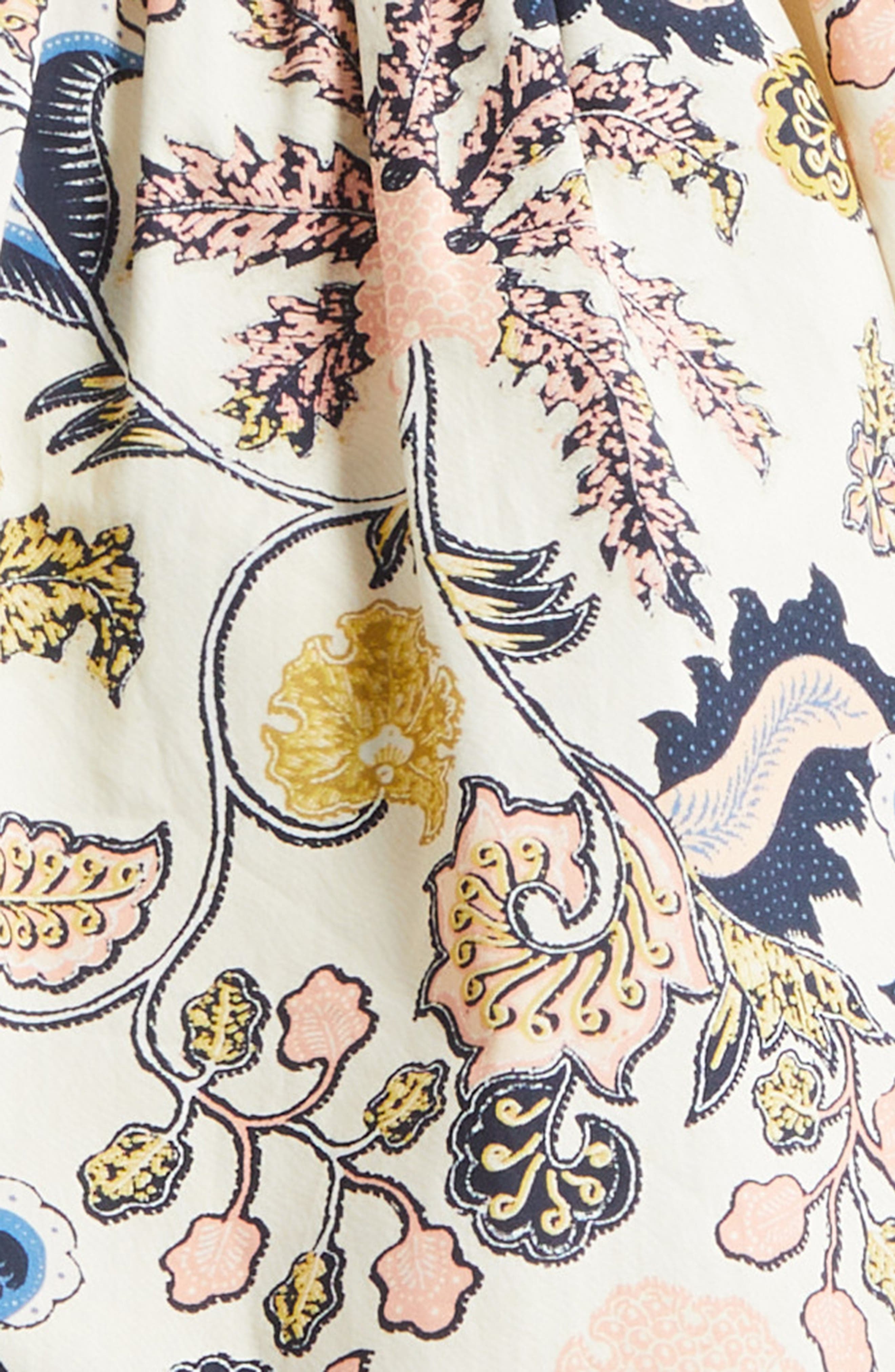 Ulla Johnson Izel Floral Print Minidress in Magnolia Multi at Nordstrom - 6