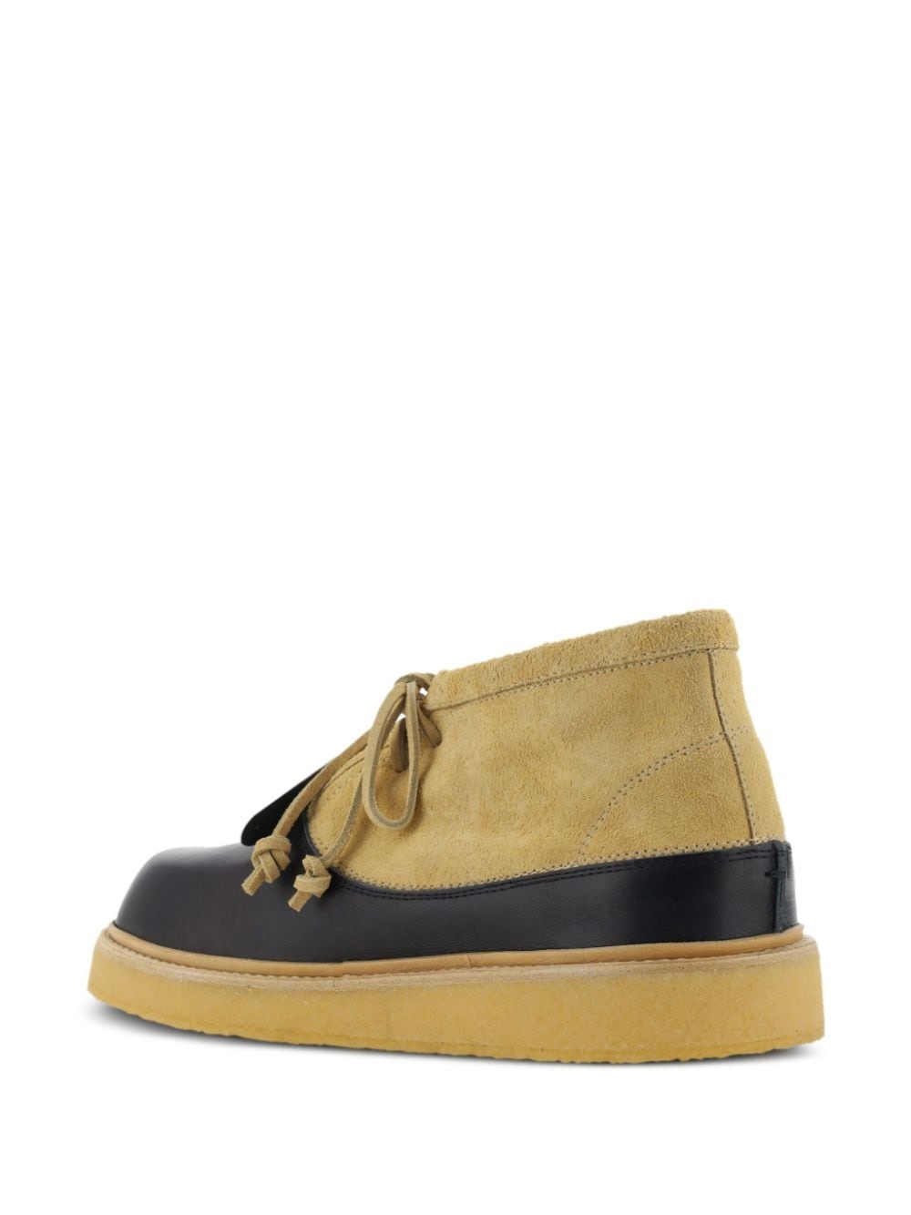 logo-tag leather ankle boots - 3