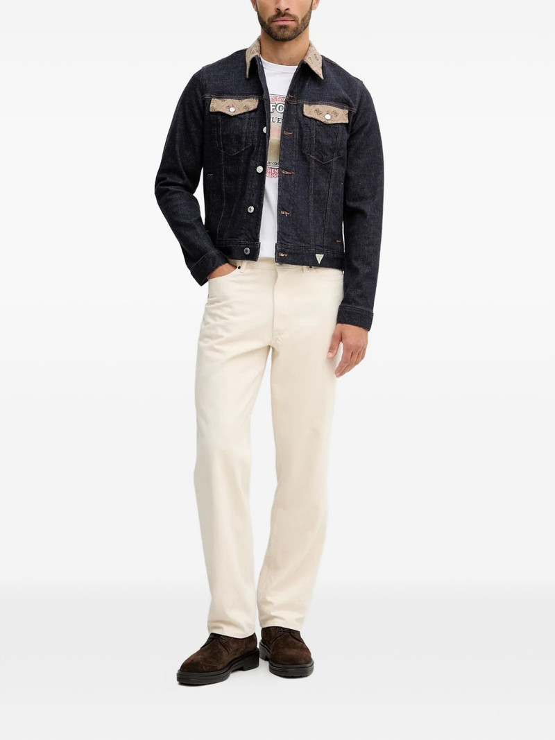 GUESS USA logo-patch denim jacket outlook