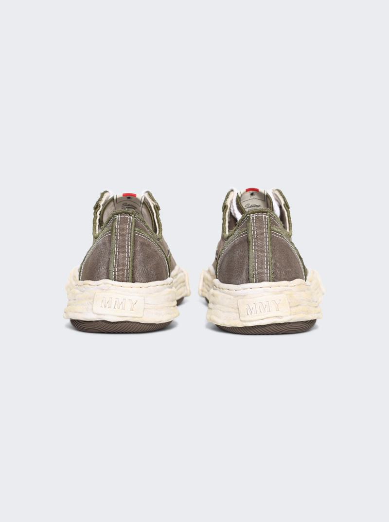 Maison MIHARAYASUHIRO Peterson 23 Og Sole Vintage Canvas Low-top Sneaker Khaki outlook