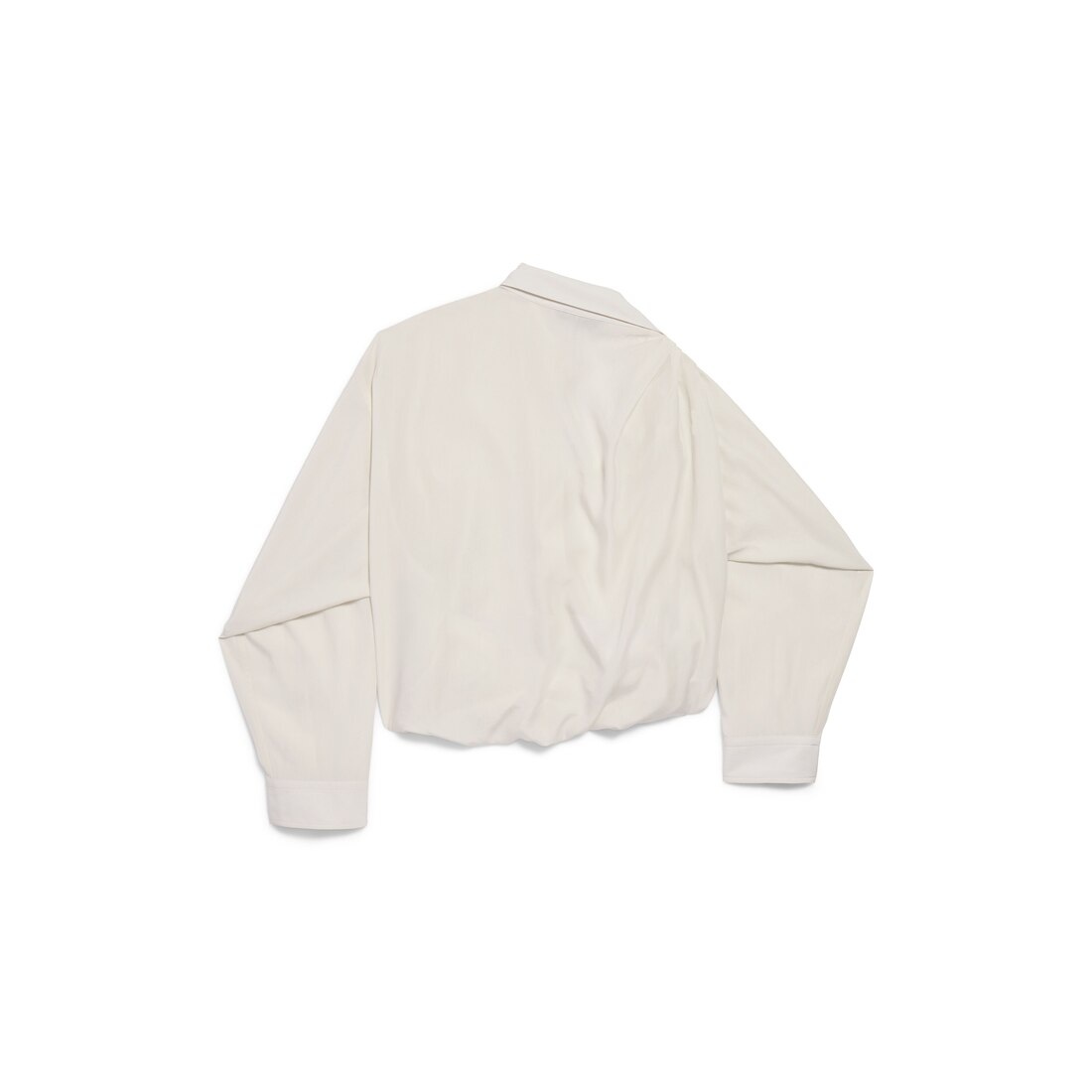 Women's One Shoulder Shirt in Dirty White - 2