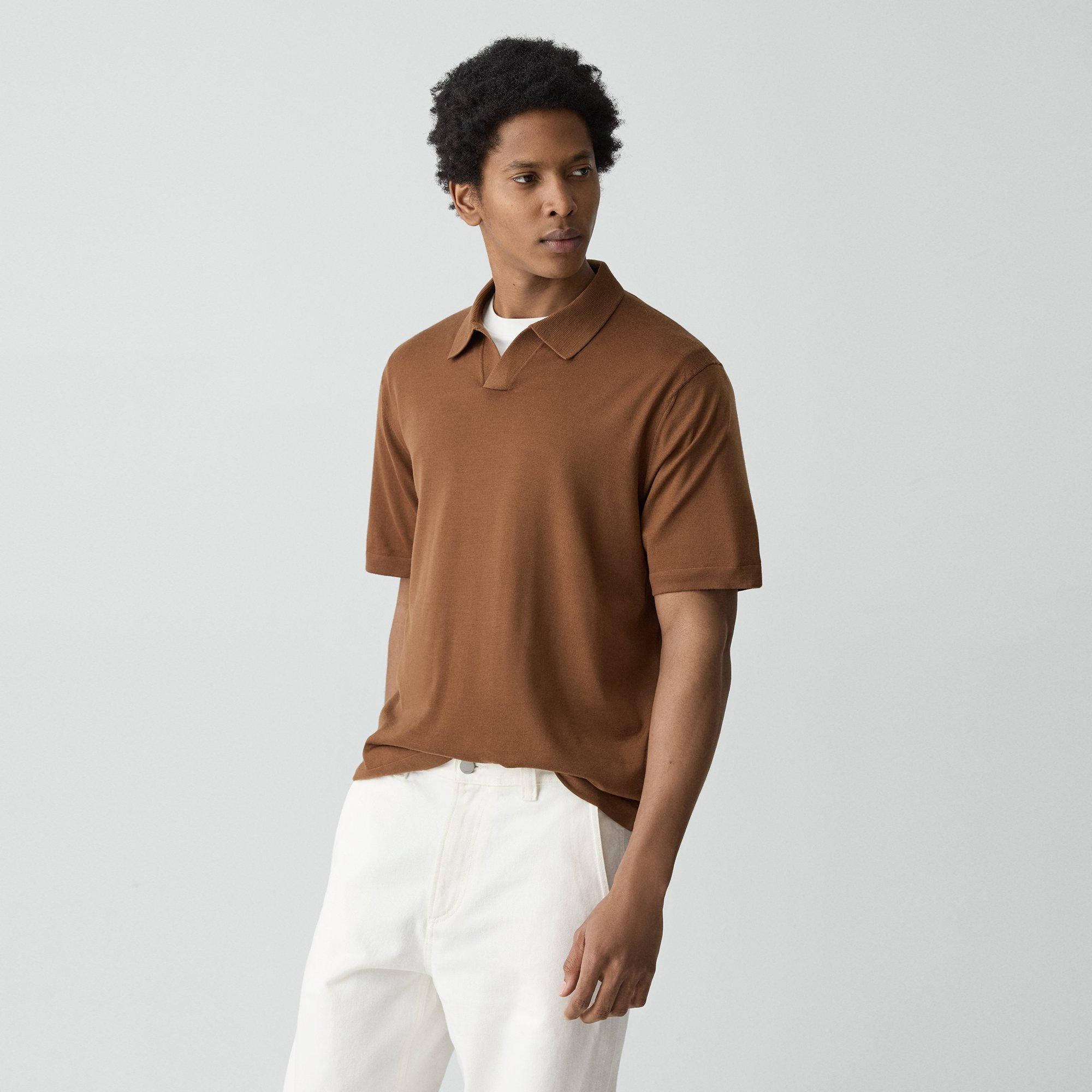 Relaxed Polo Shirt in Regal Wool - 3