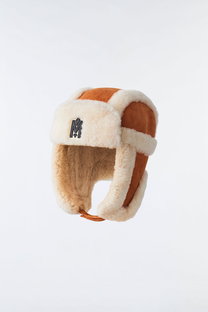 MACKAGE ZAYN Shearling aviator hat outlook