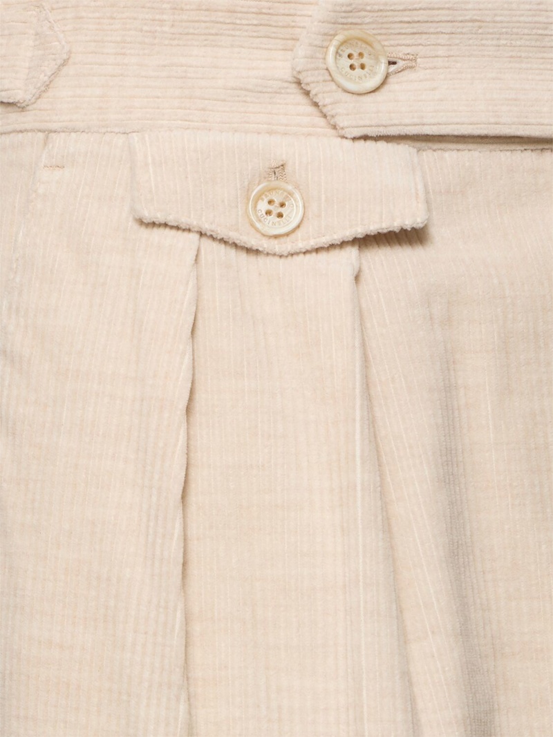 Cotton & cashmere corduroy pants - 4