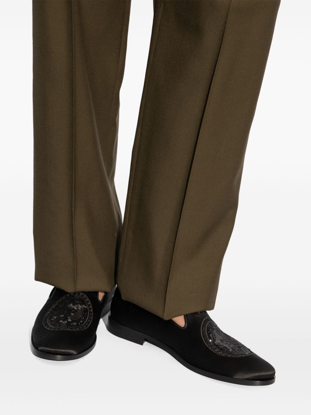 Barocco Medusa-embroidered loafers - 6