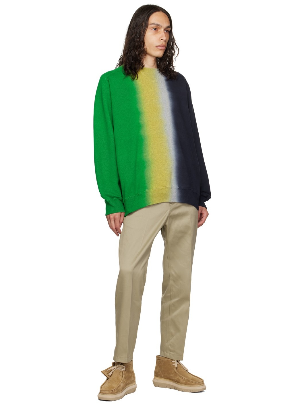 【美品】Sacai Tie-dyed wool-blend sweater 1 sacai Tie-Dyed Wool-Blend Sweater | REVERSIBLE