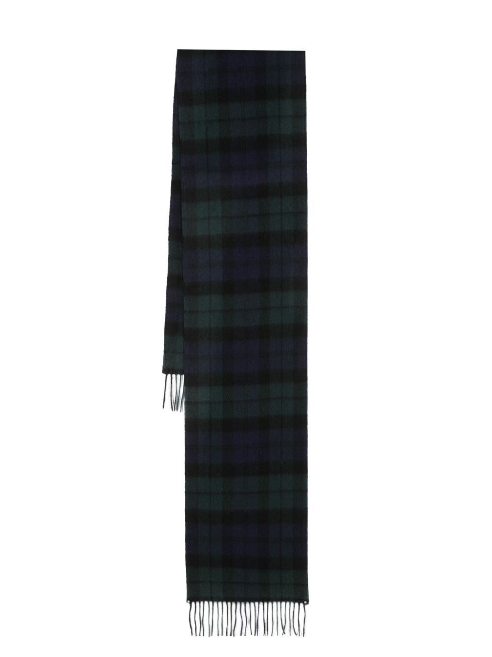 Tartan wool and cashmere scarf New Check - 1