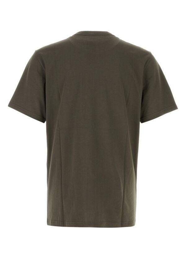 Khaki cotton S/S Pocket T-shirt - 2