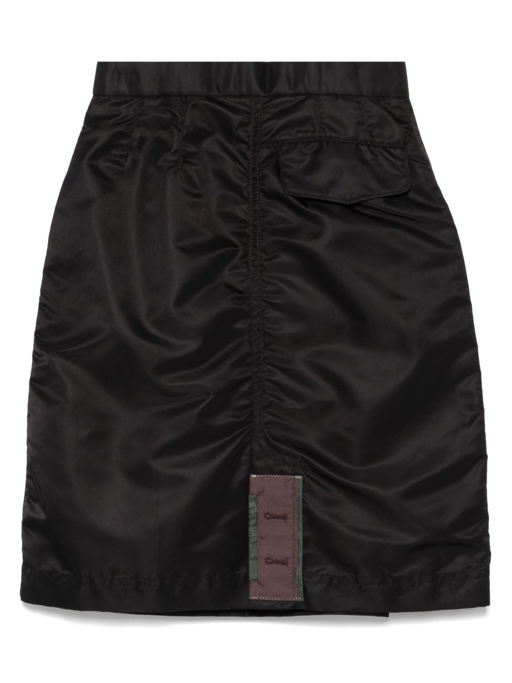 overlapping-panel mini skirt - 2