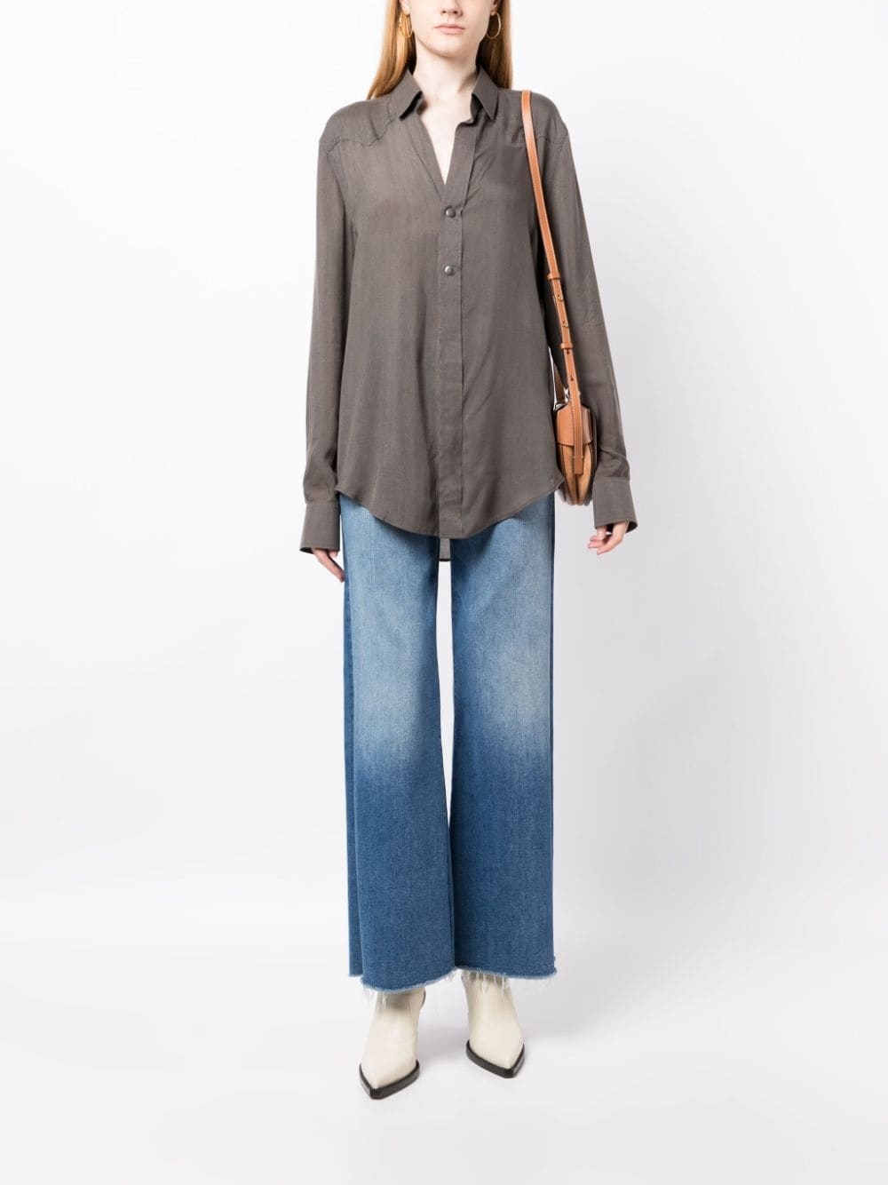 long-sleeve wool shirt - 2