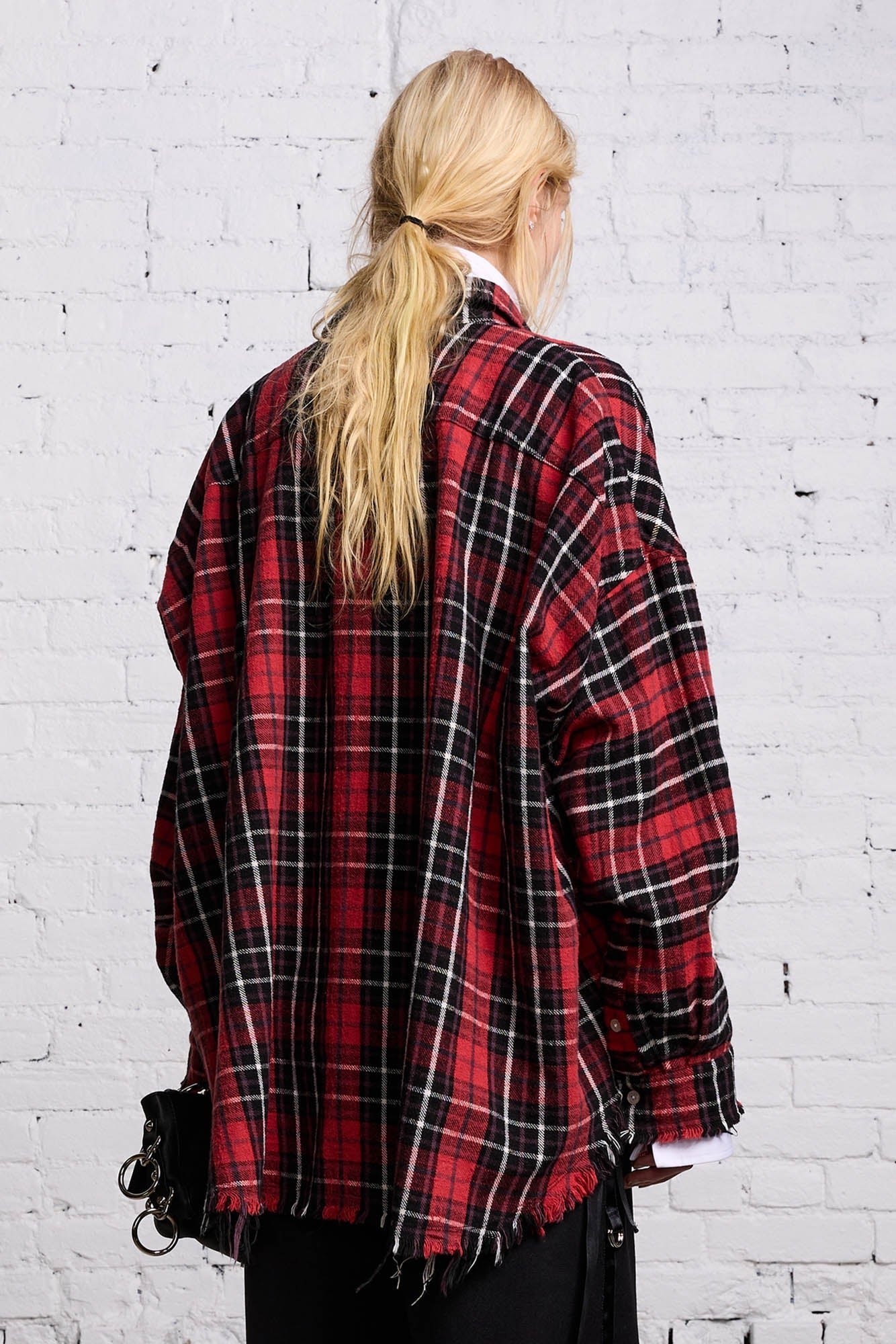 RELAXED WORKSHIRT - RED AND BLACK - 5