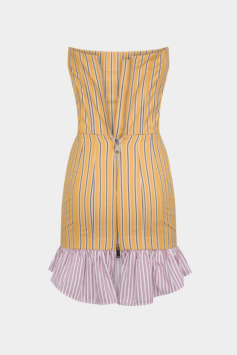 DSQUARED2 PREPPY STRIPED BUSTIER DRESS outlook