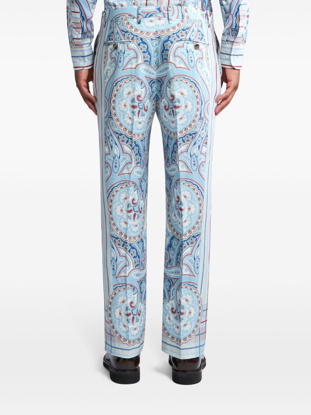 abstract print trousers - 4