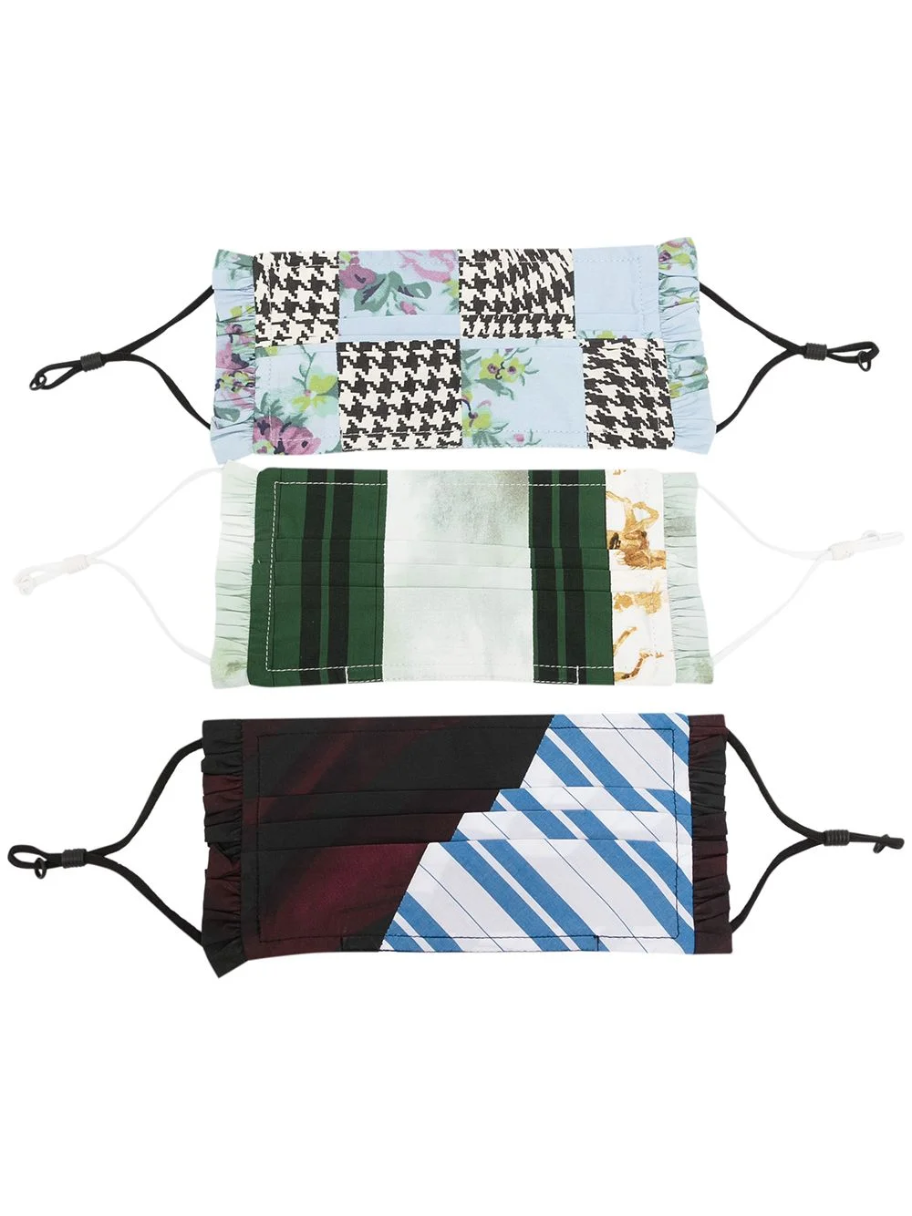 check-print face masks (pack of 3) - 1