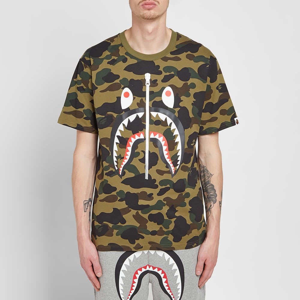 A Bathing Ape 1st Camo Shark Tee - 4