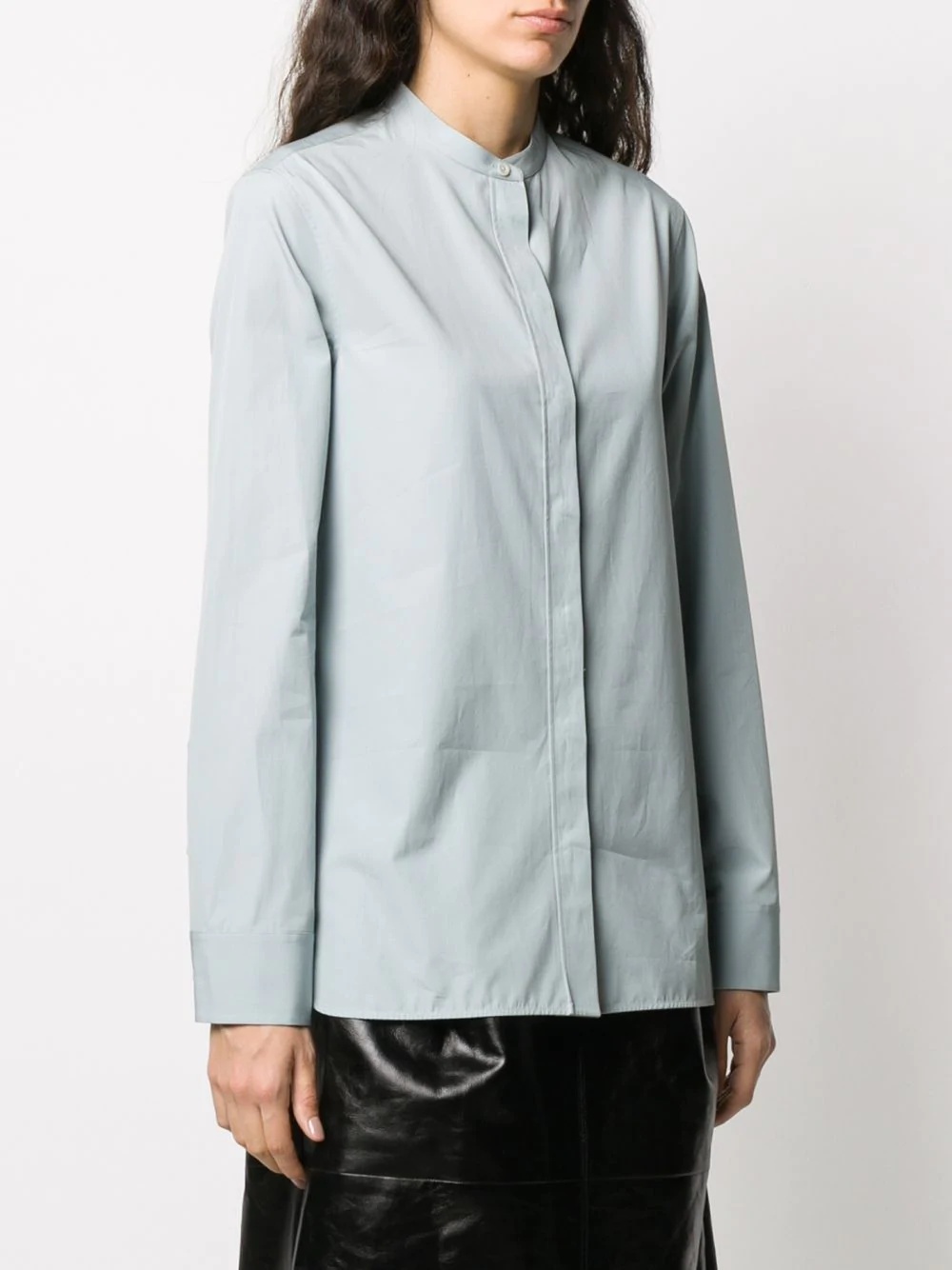 concealed fastening boxy shirt - 3