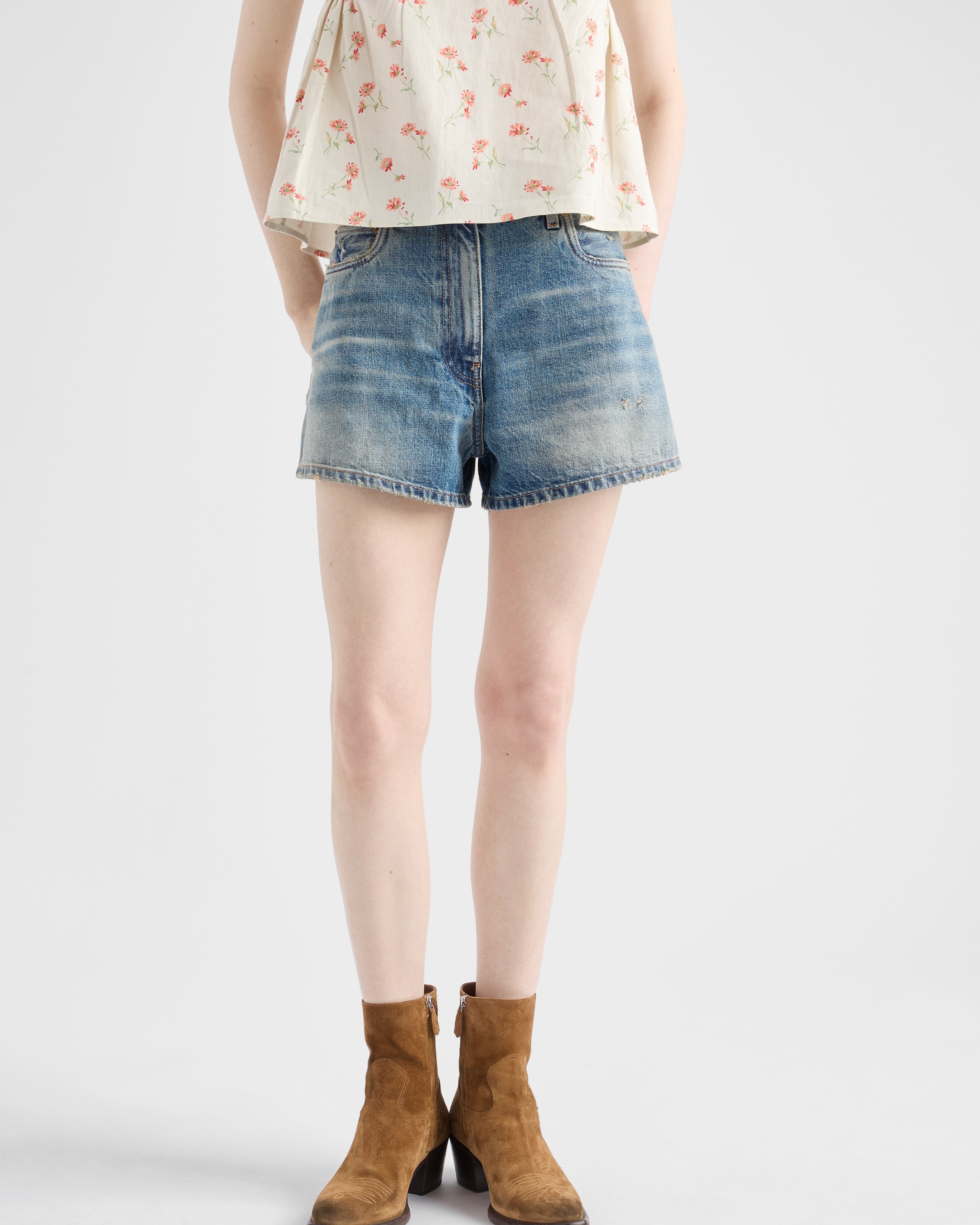 Denim shorts - 3