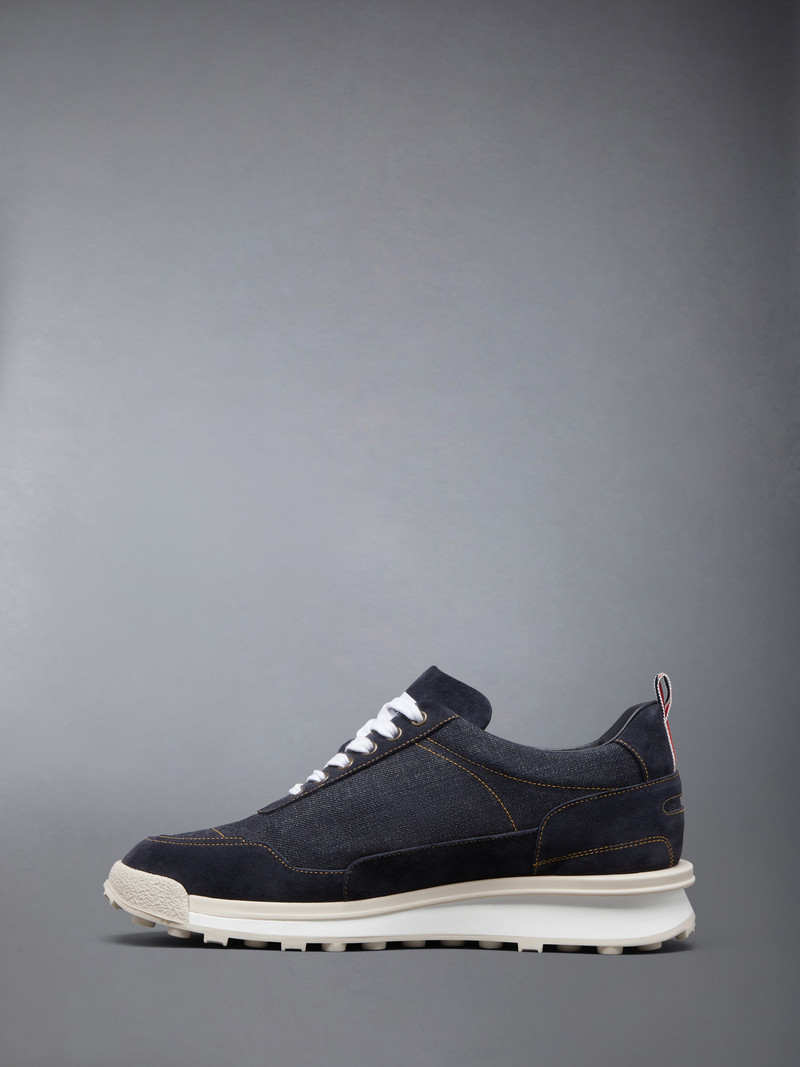 Thom Browne SELVEDGE DENIM TECH RUNNER ALUMNI SNEAKER outlook
