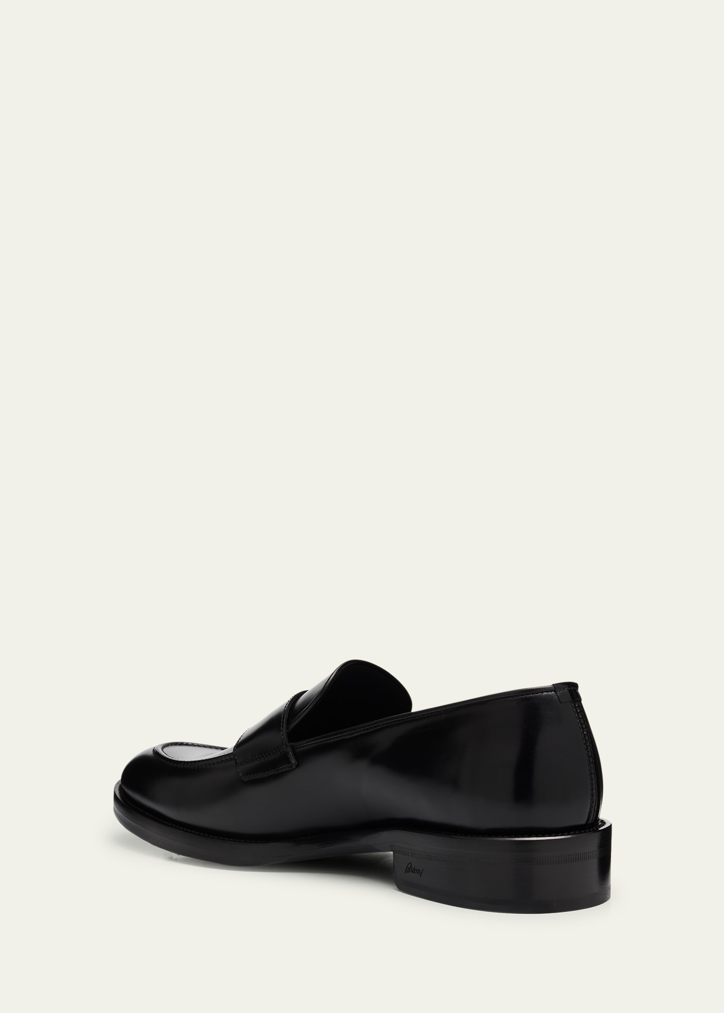 Men's Bruton Rubber-Sole Leather Penny Loafers - 4