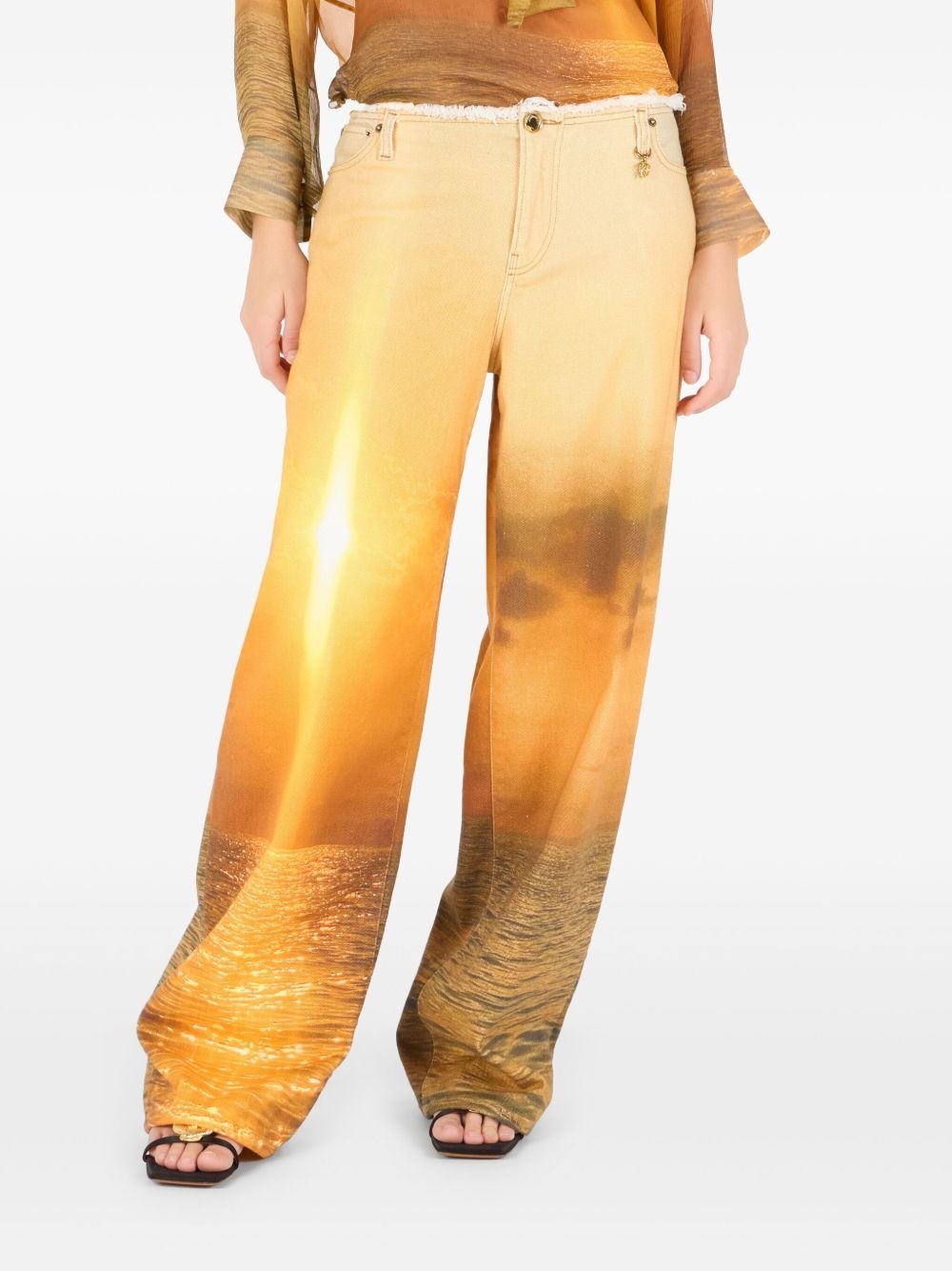 graphic-print trousers - 3