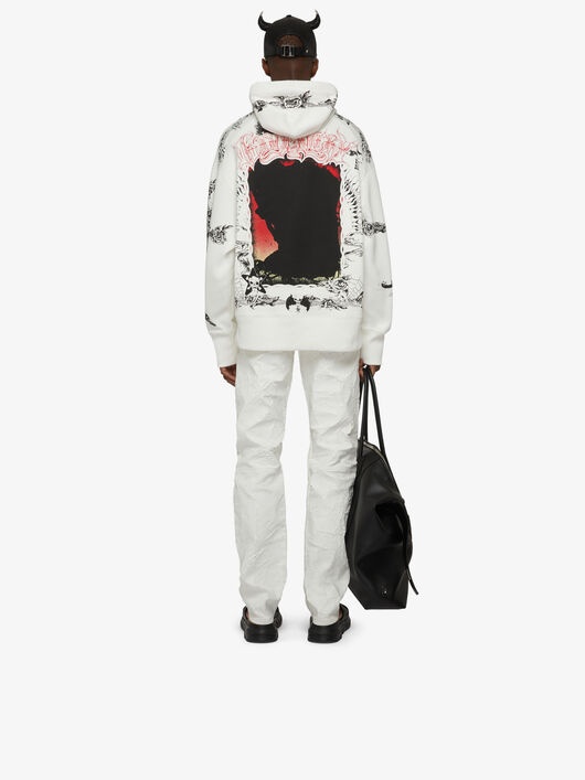 OVERSIZED PRINTED HOODIE - 4