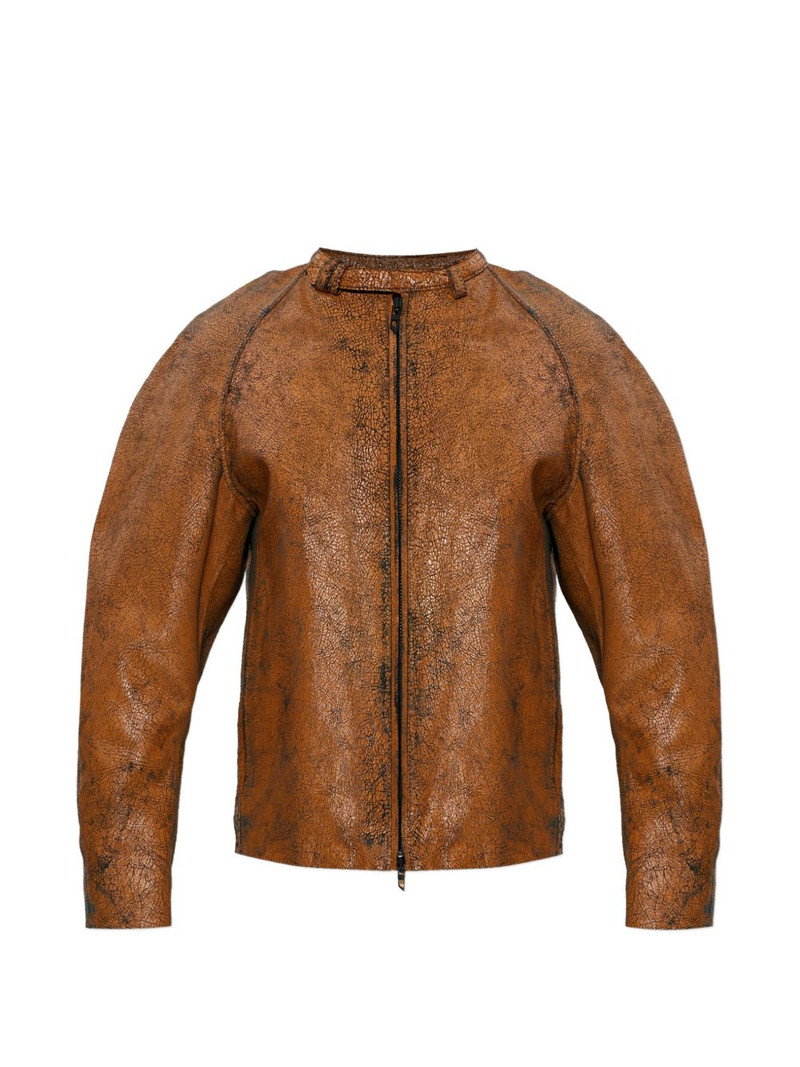 L-Nuri zip-fastening leather jacket 1