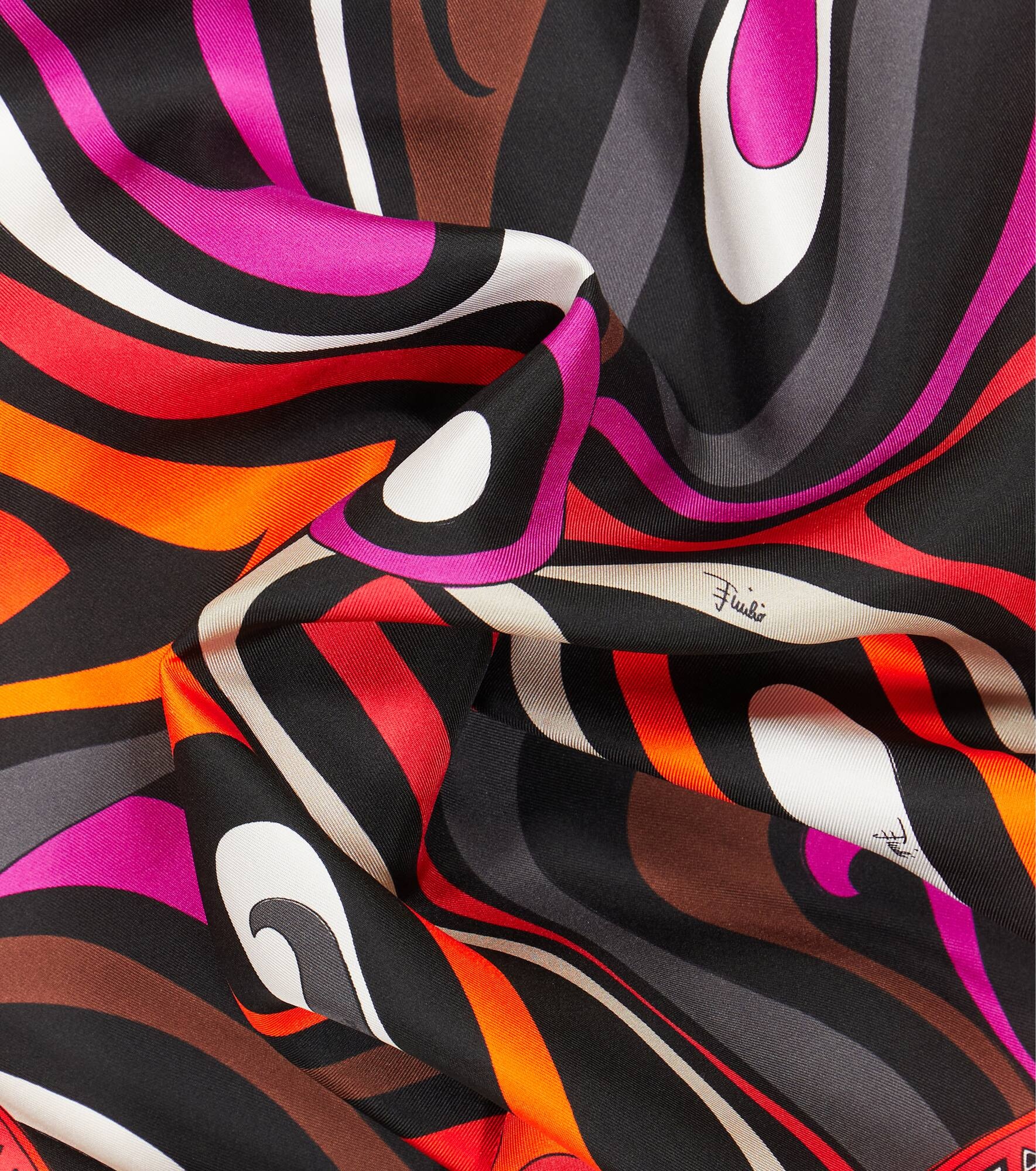 Marmo silk twill scarf - 3