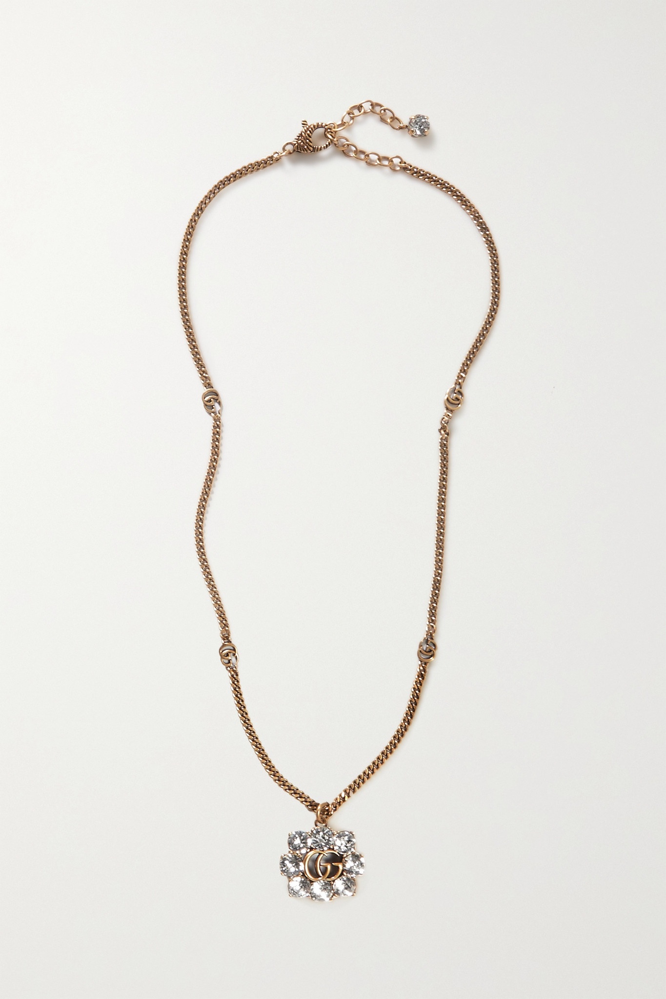 GG Marmont gold-tone crystal neckalce - 1
