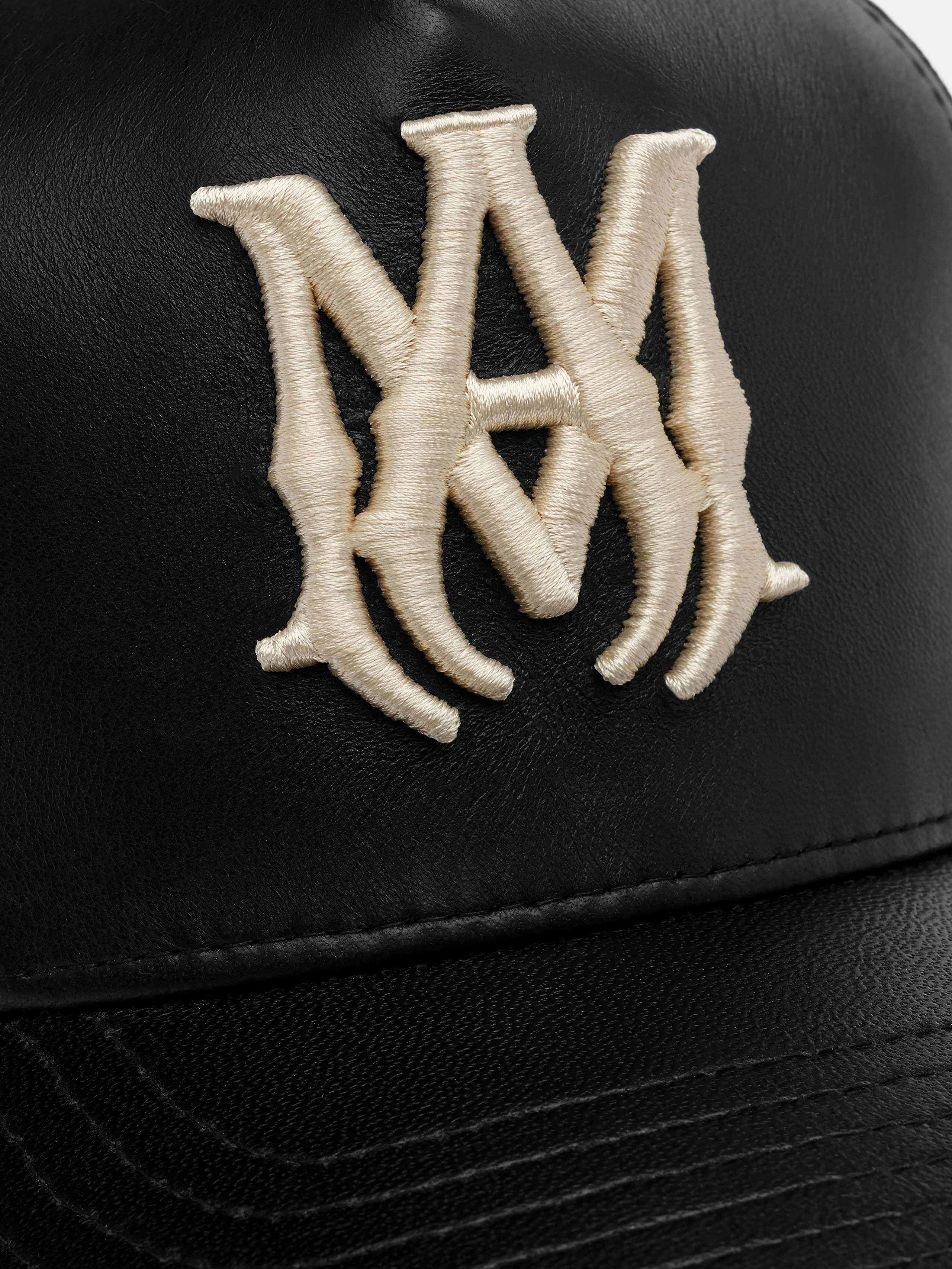 LEATHER MA TRUCKER HAT - 4